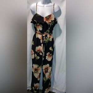 VENUS Black Floral Jumper